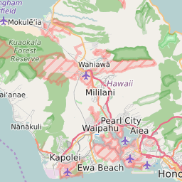 Map of Honolulu Hawaii